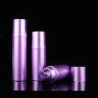 Purple Plastic PP Plating Cosmetic Airless Pump Bottles