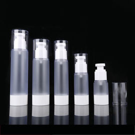 Frosting Body White Plastic PP Airless Lotion Bottle