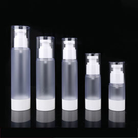 Frosting Body White Plastic PP Airless Lotion Bottle