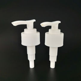 White Plastic 28 410 Auto Lock Screw Lotion Pump