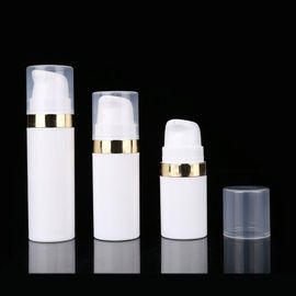 5ML 10ML 15ML plastic PP white airless pump bottle