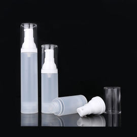 15ML 30ML 50ML white plastic airless pump bottle packaging supplier