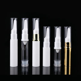 5ML 10ML white  plastic PP round essence eye cream airless pump bottle