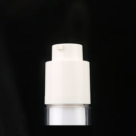 15ML 30ML 50ML white plastic PP twist up actuator OEM lotion round airless pump bottle