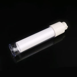 15ML 30ML 50ML white plastic PP twist up actuator OEM lotion round airless pump bottle