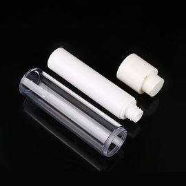 15ML 30ML 50ML white plastic PP twist up actuator OEM lotion round airless pump bottle