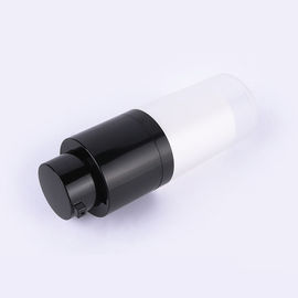 15ML 30ML 50ML frost white plastic PP black pump twist up airless bottle