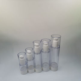 Fancy 15ml 30ml 50ml 80ml 100ml transparent plastic factory lotion airless pump bottle cosmetic packaging