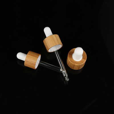 Wooden 18mm DIN18  Essential Oil Cosmetic Bamboo Dropper