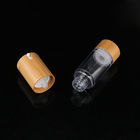 Refillable Transparent 15ml Airless Capless AS Bamboo Pump Bottle