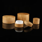 Silkscreen  30g Plastic Covering Wooden Cosmetic Containers