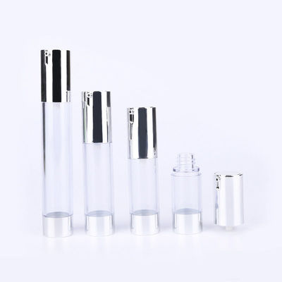 Wholesale 30ml 50ml 100ml Slik-screen Printing Clear serum Airless Bottle with Pump Sprayer