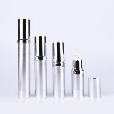 Golden Rolling Sand Shining Aluminum Luxury 120ml Transparent Lotion Bottle Cosmetic Airless Bottle