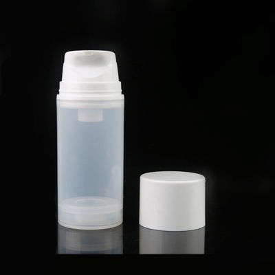 round economical 30ML 50ML 75ML 100ML white frosted plastic PP round body cream airless pump bottle wholesale