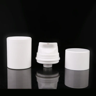 round economical 30ML 50ML 75ML 100ML white frosted plastic PP round body cream airless pump bottle wholesale