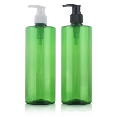 Round Slim Plastic Clear Hand Scream Cosmetic Airless Bottle 500ml 16oz