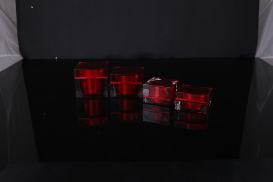 hand lip crystal pump empty square white Screen Printing Airless 30ml Cosmetic Cream Jars