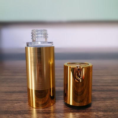 Special 15ml 30ml 50ml gold frosted vacuum skin care silver chambercosmetic manufacturer lotion airless pump bottle