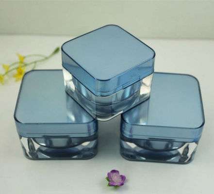 Luxury 20g White PET Airless Pump Travel Cream Jars With Lid