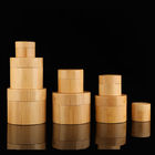 Metalized 15CC aluminium Amber Bamboo Cosmetic Cream Jar