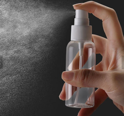 50ml 100ml PETG Clear Empty Round Plastic Spray Bottle For Skin Care