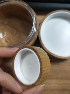 5g 100g 50g bamboo cosmetic jars For Face / Eye Cream / Body Lotion