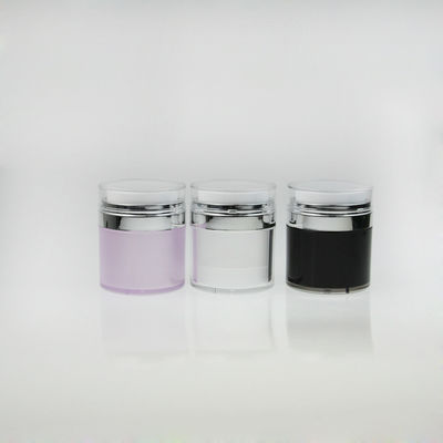 15g 30ml 50ml Airless Acrylic ABS Face Cream Jars with Round Screw Cap