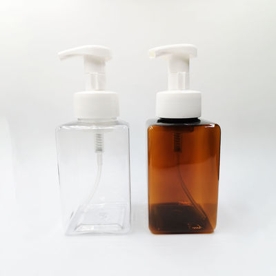 Square Shape Cosmetic PET Plastic Spray Bottles Customized Logo Printing