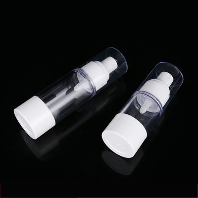 Skincare Clear Airless Cosmetic Bottles With Lotion Pump