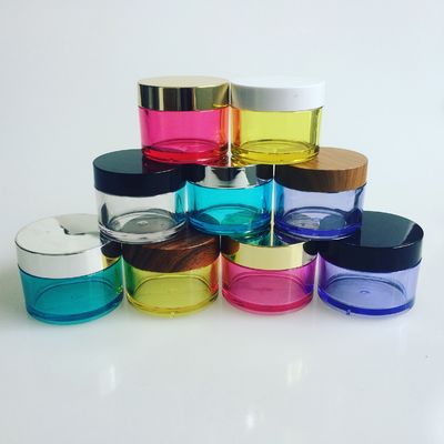 Roll On Sealing 15g PET Colorful Cosmetic Cream Jars