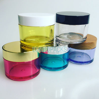 15g Empty PET Plastic Clear Cosmetic Jar With Lid Skin Care Balm Lip Scrub Container