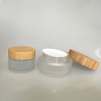 Classic 150ml 50g Bamboo Cosmetic Container With Lid