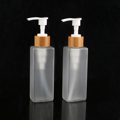 Square Shape Frosted PET Plastic Bottles For Sanitizer