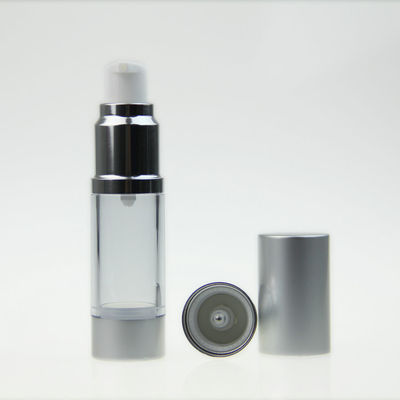 Aluminum 1oz 100ml Snap On Airless Cosmetic Bottles