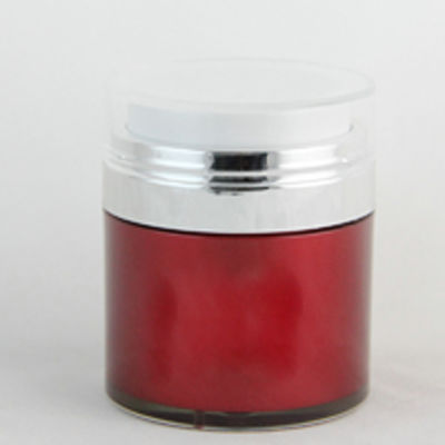 Empty Airless Refillable Cosmetic Cream Jars Shatterproof