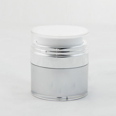 Empty Airless Refillable Cosmetic Cream Jars Shatterproof