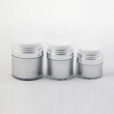 Empty Airless Refillable Cosmetic Cream Jars Shatterproof