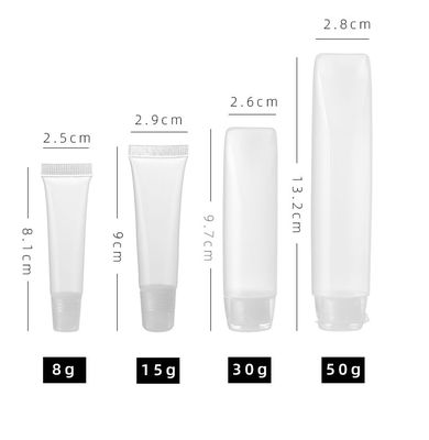 Plastic Empty Travel Shampoo Squeeze Bottle 10ml 50ml