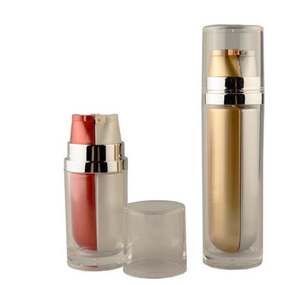 150ml Acrylic Dual Chamber Airless Cosmetic Bottles Screen Printing