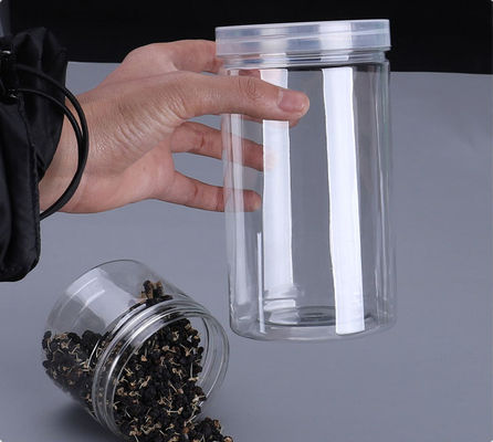 300ml Versatile Clear Plastic Jars For Cosmetic Food Storage PET Straight Sided Jars