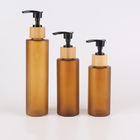 120ml 250ml Bamboo PP Amber Frosted Lotion Bottle