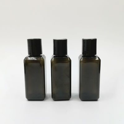 Silkprint 30ml 1oz Oil Serum PET Plastic Bottles With Press Cap