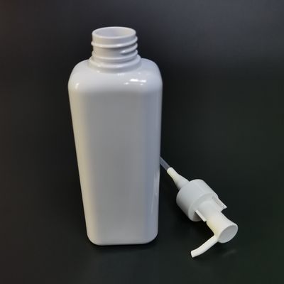 150ml Square PET Flat Shoulder Empty Refillable Shampoo Pump Bottle Clear Plastic Shower Gel Spray Bottle