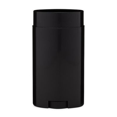 Black Twist Up Oval Shape Solid Deodorant Container 50g