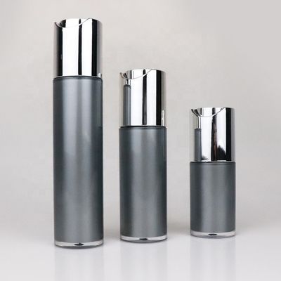 Double Acrylic Rotating Airless Cosmetic Bottles 15ml 30ml 50ml