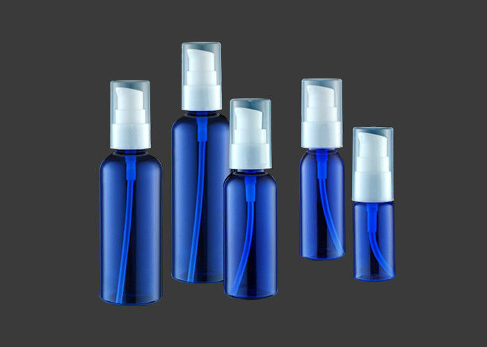 Solid Color Custom Cosmetic Packaging , 15ml Round Small Lotion Pump Bottle