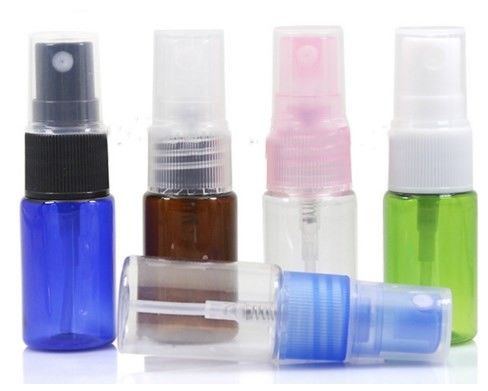 Empty Plastic Cosmetic Spray Bottle Transparent 5ml 8ml Sample Size FDA