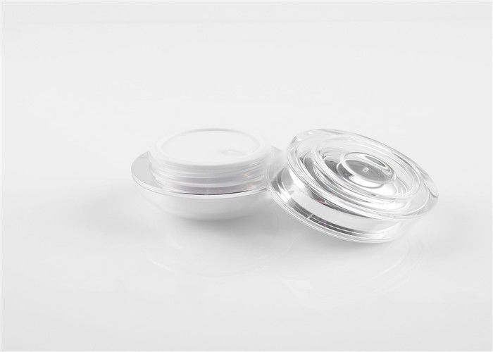 ABS 50ml Cosmetic Bottle Packaging , TUV Female Male Mask Face Cream Jars