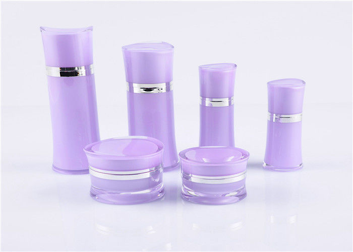 Square Thick Wall Empty Cosmetic Cream Jars ABS With Round Cap 1oz - 100ml