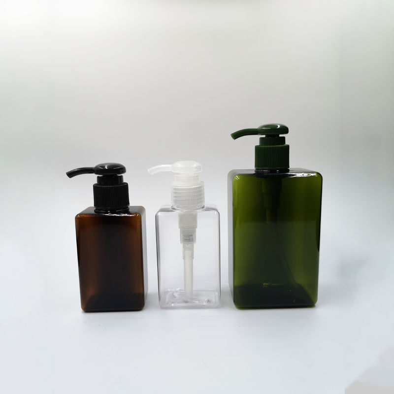 Rectangular Airless Cosmetic Bottles / PET Plastic Bottles For Cosmetics